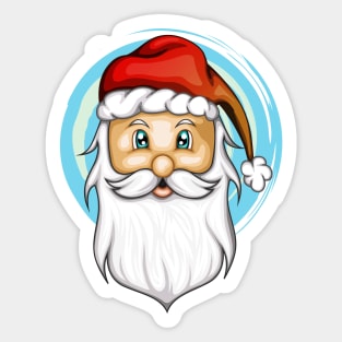 Colorful cartoon santa claus Sticker